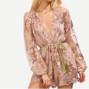 Beautiful Rose Gold Romper